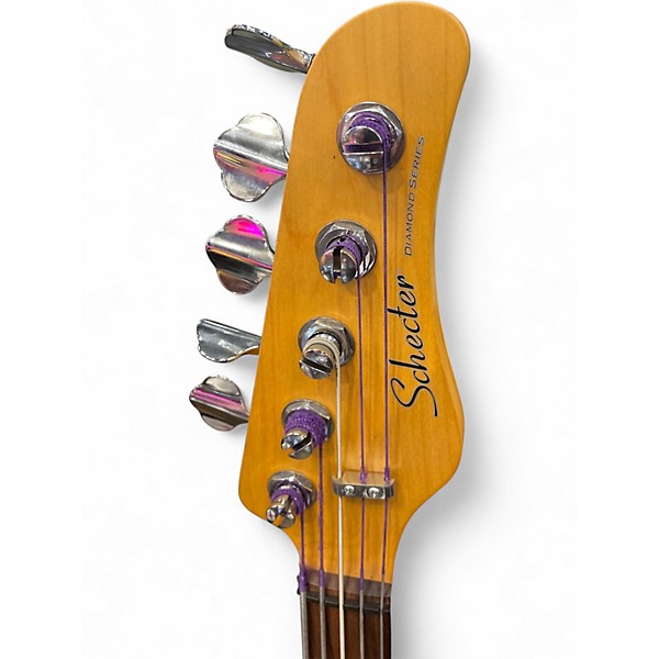 Used Schecter Guitar Research CV5 5 String Natural Electric Bass Guitar