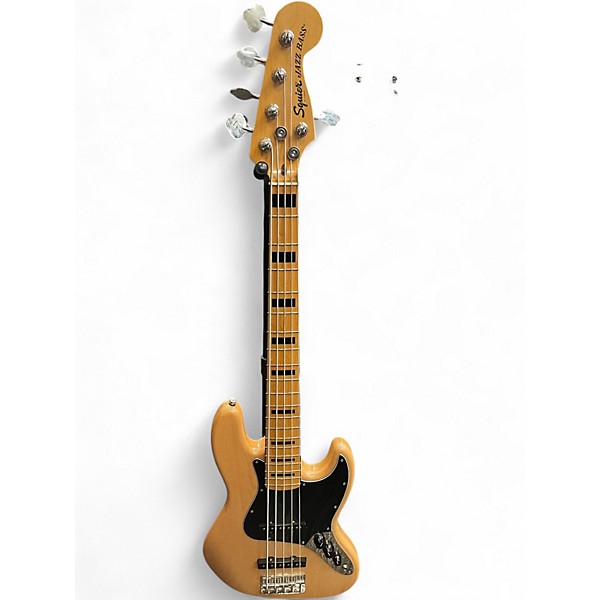 Used Squier Classic Vibe '70s Jazz Bass V Natural Electric Bass Guitar