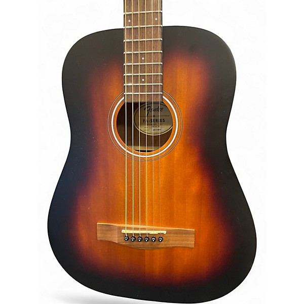 Used 2020s Fender FA-15 SB 2 Tone Sunburst Acoustic Guitar