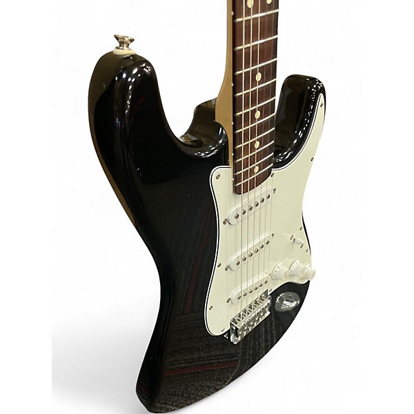 Used Squier Mexican  Stratocaster Black Solid Body Electric Guitar