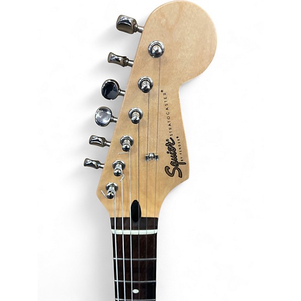 Used Squier Mexican  Stratocaster Black Solid Body Electric Guitar