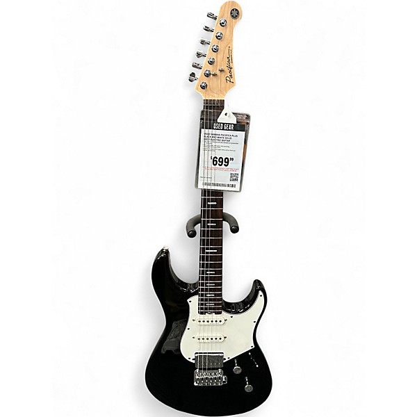 Used Yamaha Pacifica Plus Black and White Solid Body Electric Guitar