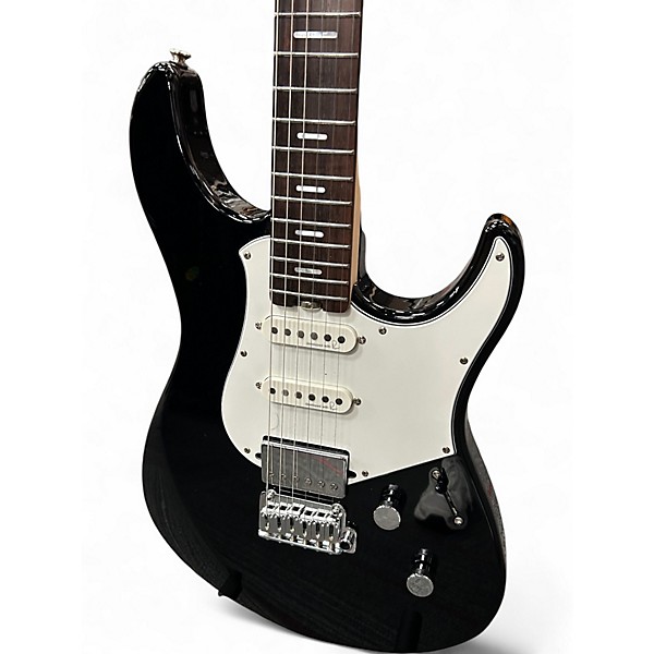 Used Yamaha Pacifica Plus Black and White Solid Body Electric Guitar