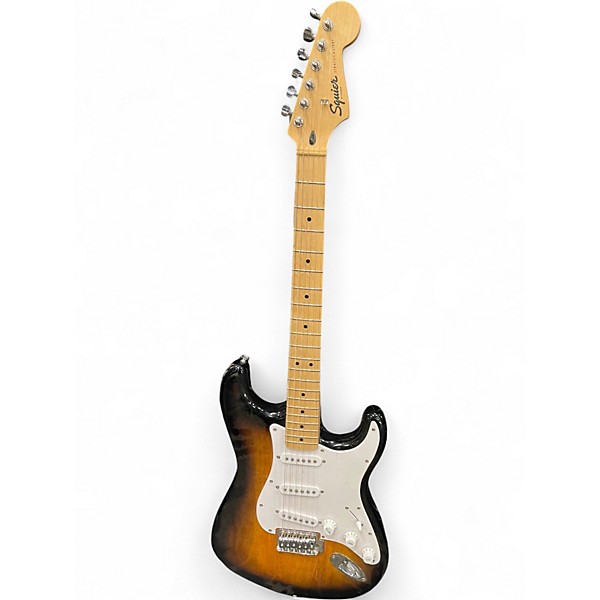 Used Squier SONIC STRATOCASTER Sunburst Solid Body Electric Guitar