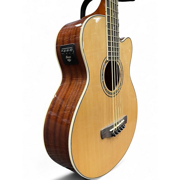 Used Ibanez AEB105E-NT Natural Acoustic Bass Guitar