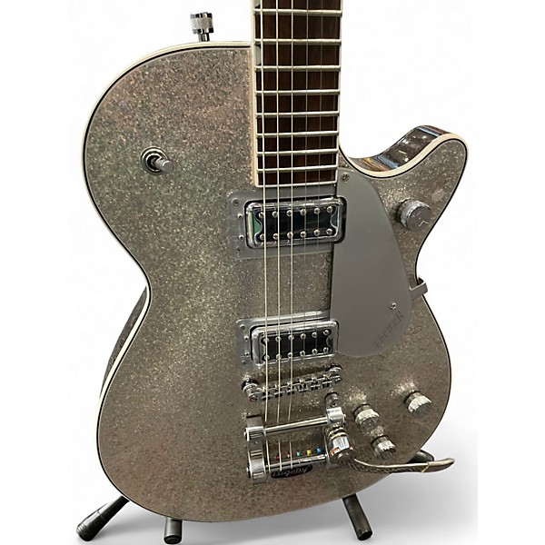 Used Gretsch Guitars G5230T Silver Sparkle Solid Body Electric Guitar