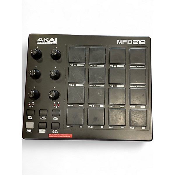 Used Akai Professional MPD218 MIDI Controller