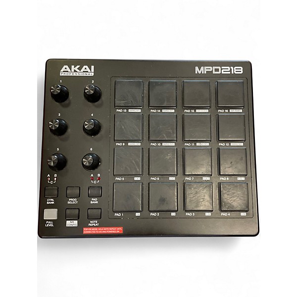 Used Akai Professional MPD218 MIDI Controller