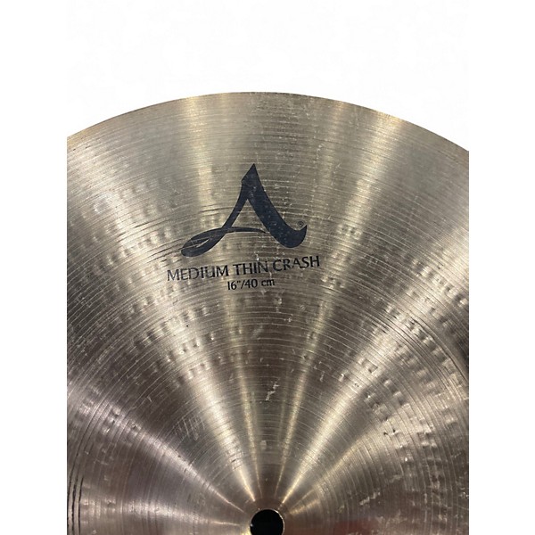 Used Zildjian 16in A Series Medium Thin Crash Cymbal