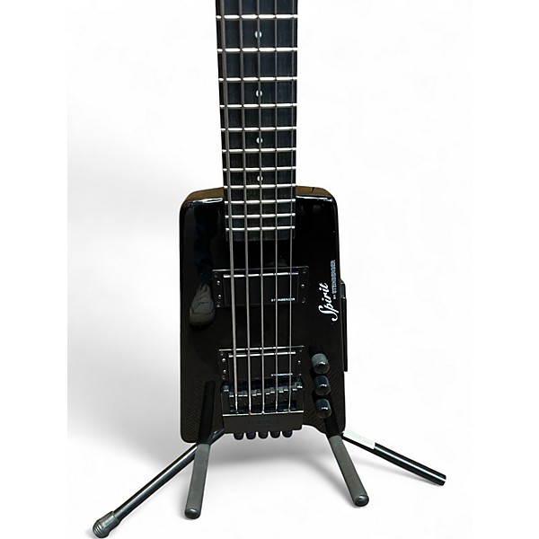 Used Steinberger XT25 Spirit 5 String Black Electric Bass Guitar
