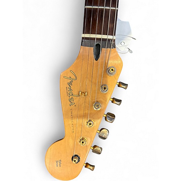 Used Fender Deluxe Super Stratocaster Natural Solid Body Electric Guitar