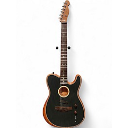 Used Fender Acoustasonic Player Telecaster Black Acoustic Electric Guitar