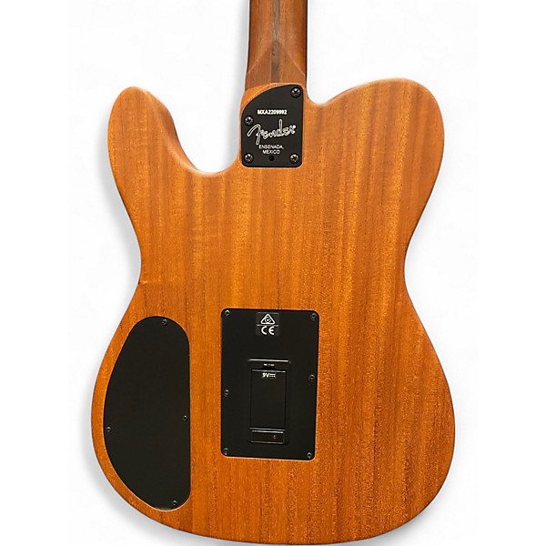 Used Fender Acoustasonic Player Telecaster Black Acoustic Electric Guitar