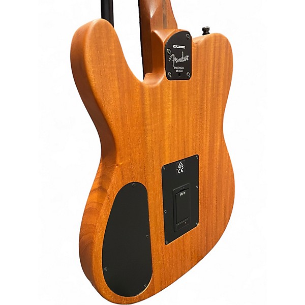 Used Fender Acoustasonic Player Telecaster Black Acoustic Electric Guitar
