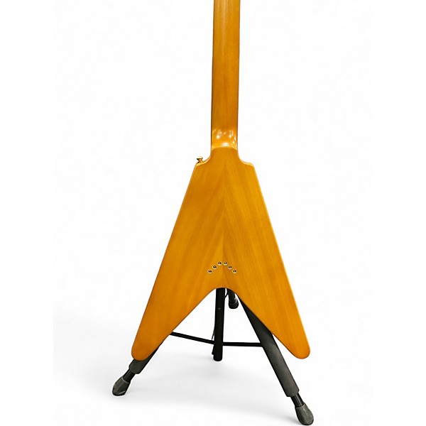 Used Epiphone 1958 Korina Flying V Natural Solid Body Electric Guitar