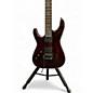 Used Schecter Guitar Research C1 Hellraiser Left Handed Black Cherry Electric Guitar