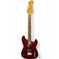Used Xaviere Strat Style (Semi Hollow) Chrome Red Solid Body Electric Guitar thumbnail