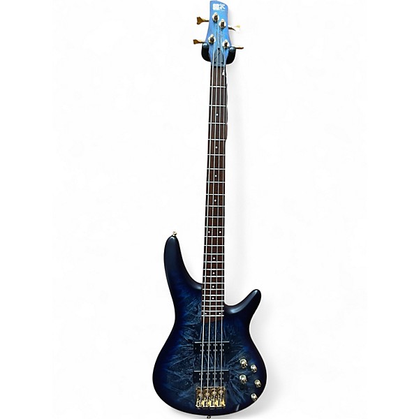 Used Ibanez SR300EDX Blue Electric Bass Guitar