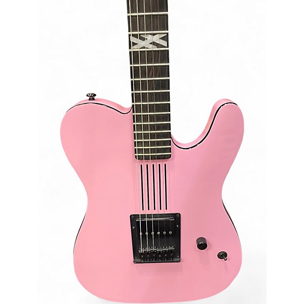 Used Schecter Guitar Research Machine Gun Kelly PT Pink Solid Body Electric Guitar