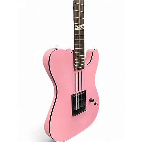 Used Schecter Guitar Research Machine Gun Kelly PT Pink Solid Body Electric Guitar