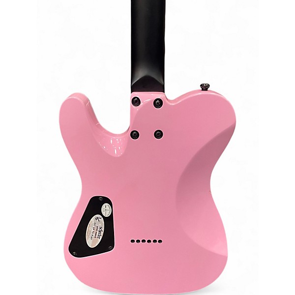 Used Schecter Guitar Research Machine Gun Kelly PT Pink Solid Body Electric Guitar