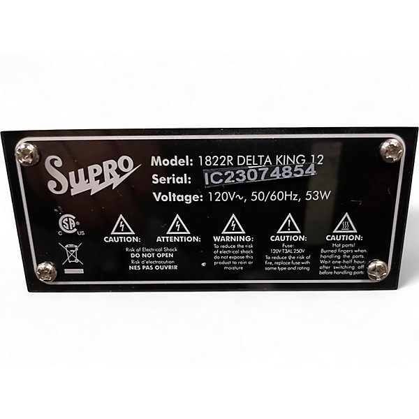 Used Supro Delta king 12 Tube Guitar Combo Amp