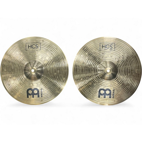 Used MEINL 14in HCS Hi Hat Pair Cymbal