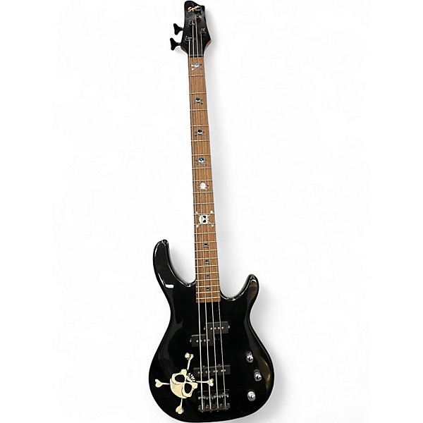 Used Squier MB-4 Modern Bass Skulls Electric Bass Guitar