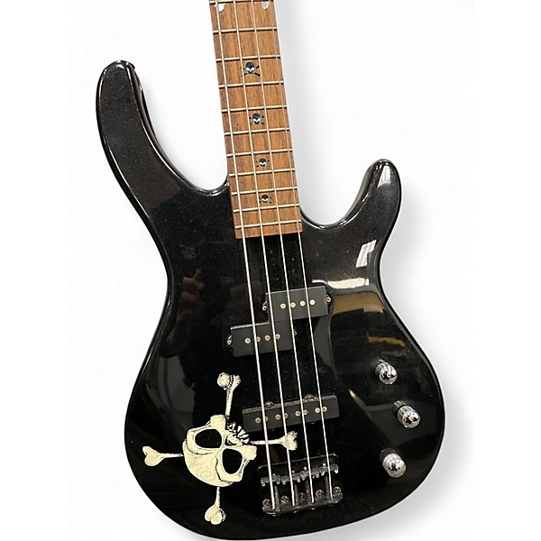 Used Squier MB-4 Modern Bass Skulls Electric Bass Guitar