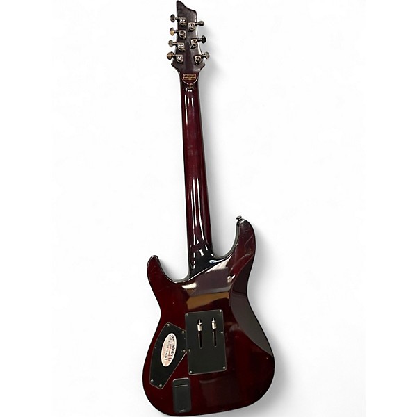 Used 2013 Schecter Guitar Research Diamond Series Hellraiser C7FR Black Cherry Solid Body Electric Guitar