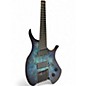 Used Agile 7 String Multiscale Chiral Nirvana Blue Burst Solid Body Electric Guitar thumbnail
