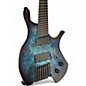 Used Agile 7 String Multiscale Chiral Nirvana Blue Burst Solid Body Electric Guitar