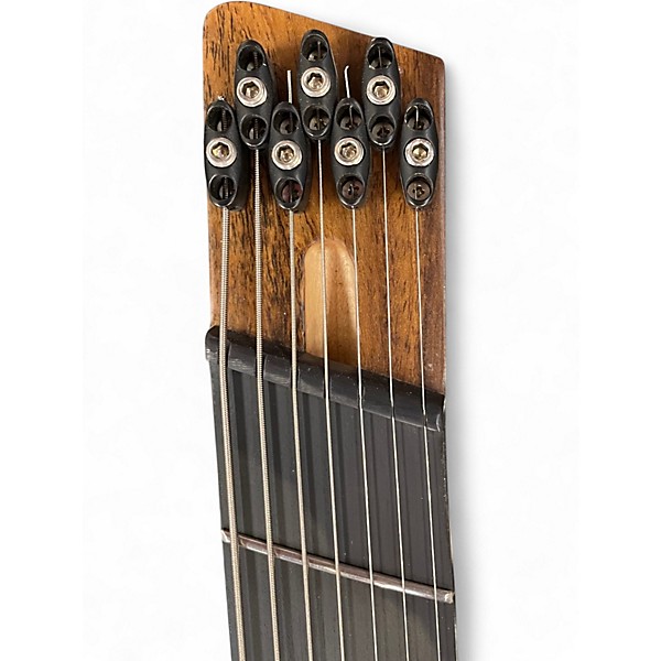 Used Agile 7 String Multiscale Chiral Nirvana Blue Burst Solid Body Electric Guitar
