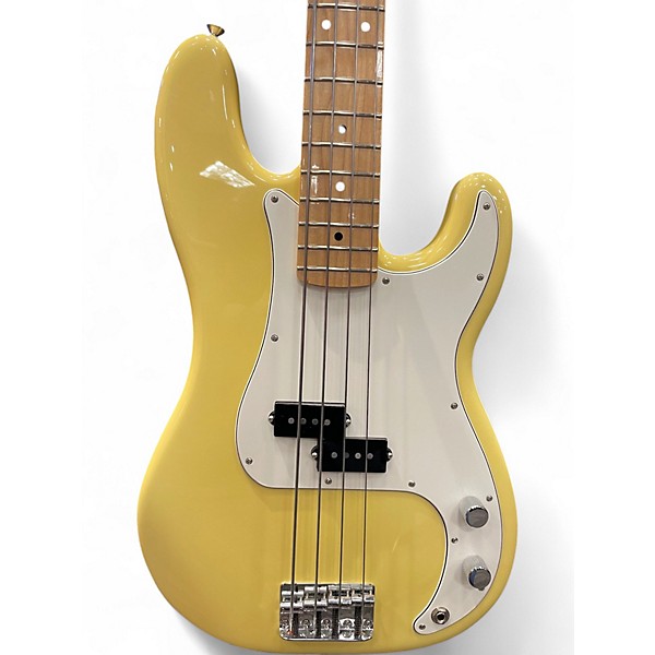 Used 2020 Fender Player Precision Bass Buttercream Electric Bass Guitar