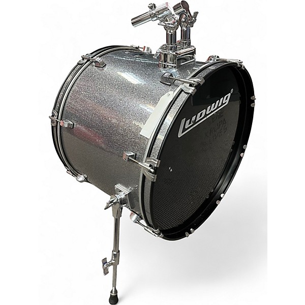 Used Ludwig 5 Piece BACKBEAT Silver Sparkle Drum Kit