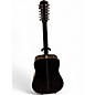 Used Fender DG16E Black 12 String Acoustic Electric Guitar