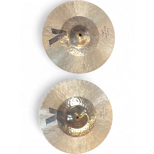 Used Zildjian 14.25in K Custom Hybrid Hi Hat Pair Cymbal