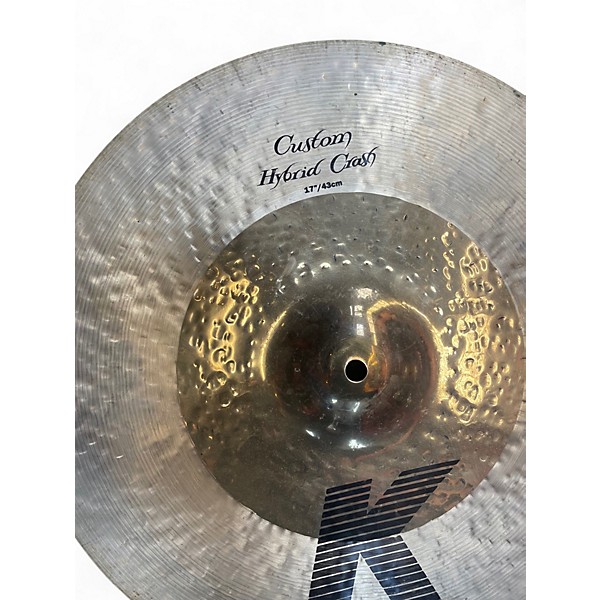 Used Zildjian 17in K Custom Hybrid Cymbal