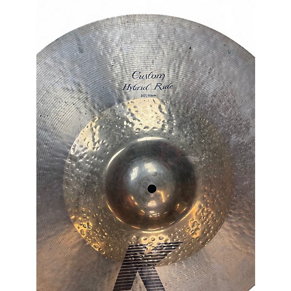 Used Zildjian 21in K Custom Hybrid Ride Cymbal