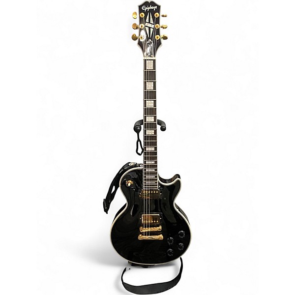 Used Epiphone Les Paul Custom Black Solid Body Electric Guitar