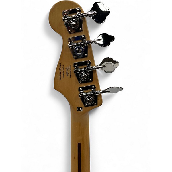 Used 2014 Squier Vintage Modified Jaguar Bass Special Silver Electric Bass Guitar