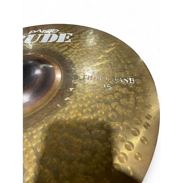 Used Paiste 16in Rude Thin Crash Cymbal