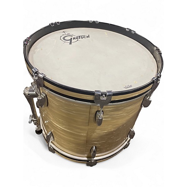 Used 2013 Gretsch Drums 3 Piece Brooklyn Series Silver Oyster Pearl Drum Kit