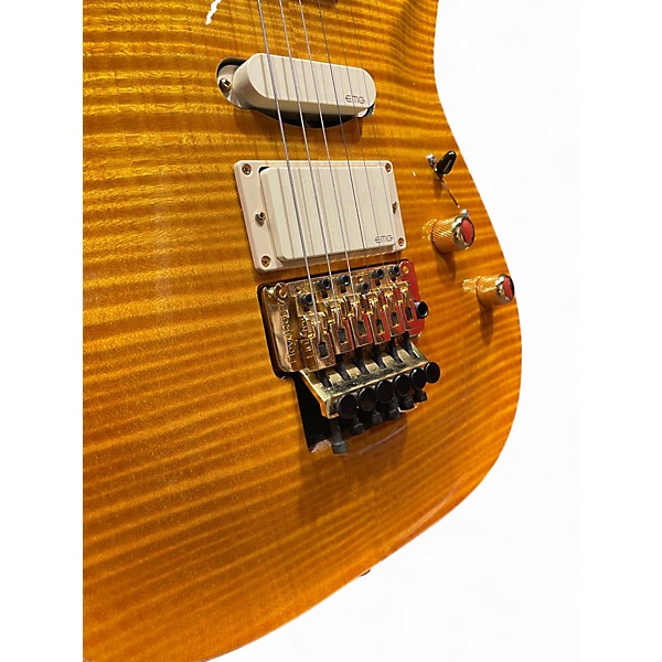 Used Schecter Guitar Research CALIFORNIA CLASSIC CUSTOM SHOP Trans Amber Solid Body Electric Guitar