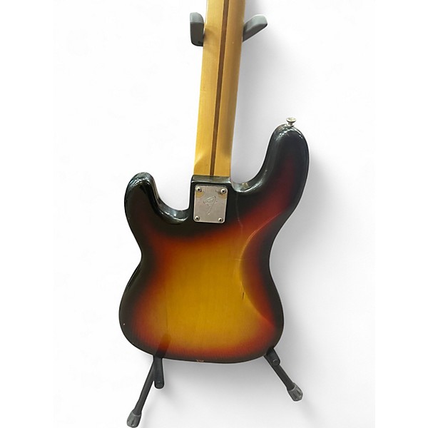 Vintage 1975 Fender Precision 3 Color Sunburst Electric Bass Guitar