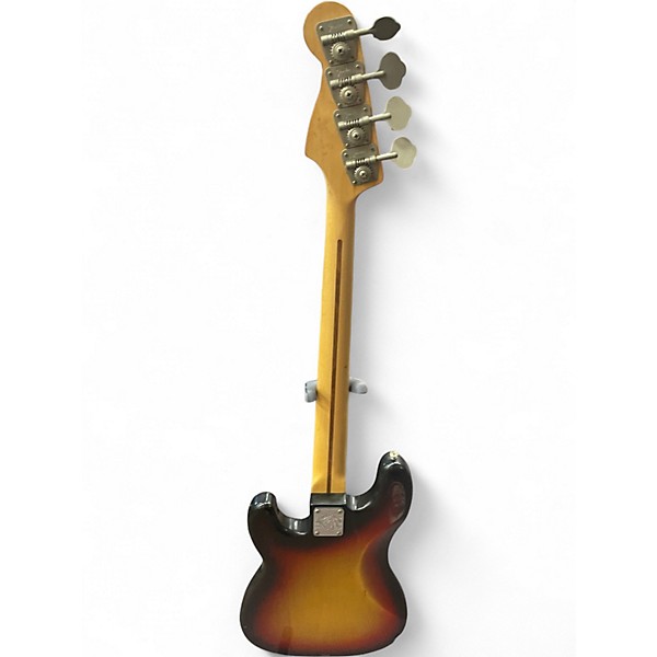 Vintage 1975 Fender Precision 3 Color Sunburst Electric Bass Guitar