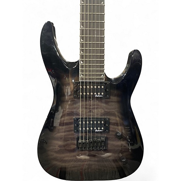 Used Jackson JS22Q-7 DKA Trans Black Solid Body Electric Guitar