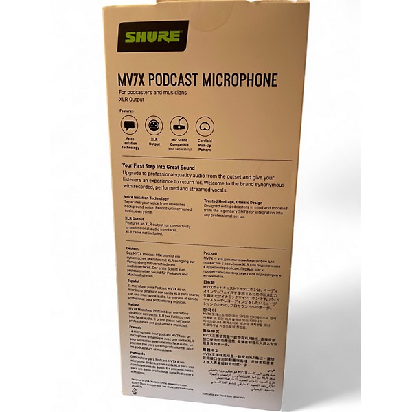Used Shure MV7X Condenser Microphone