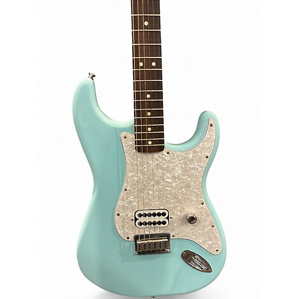 Used Fender Tom Delonge Signature Stratocaster Daphne Blue Solid Body Electric Guitar
