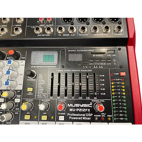 Used Musysic MU-P212FX Powered Mixer